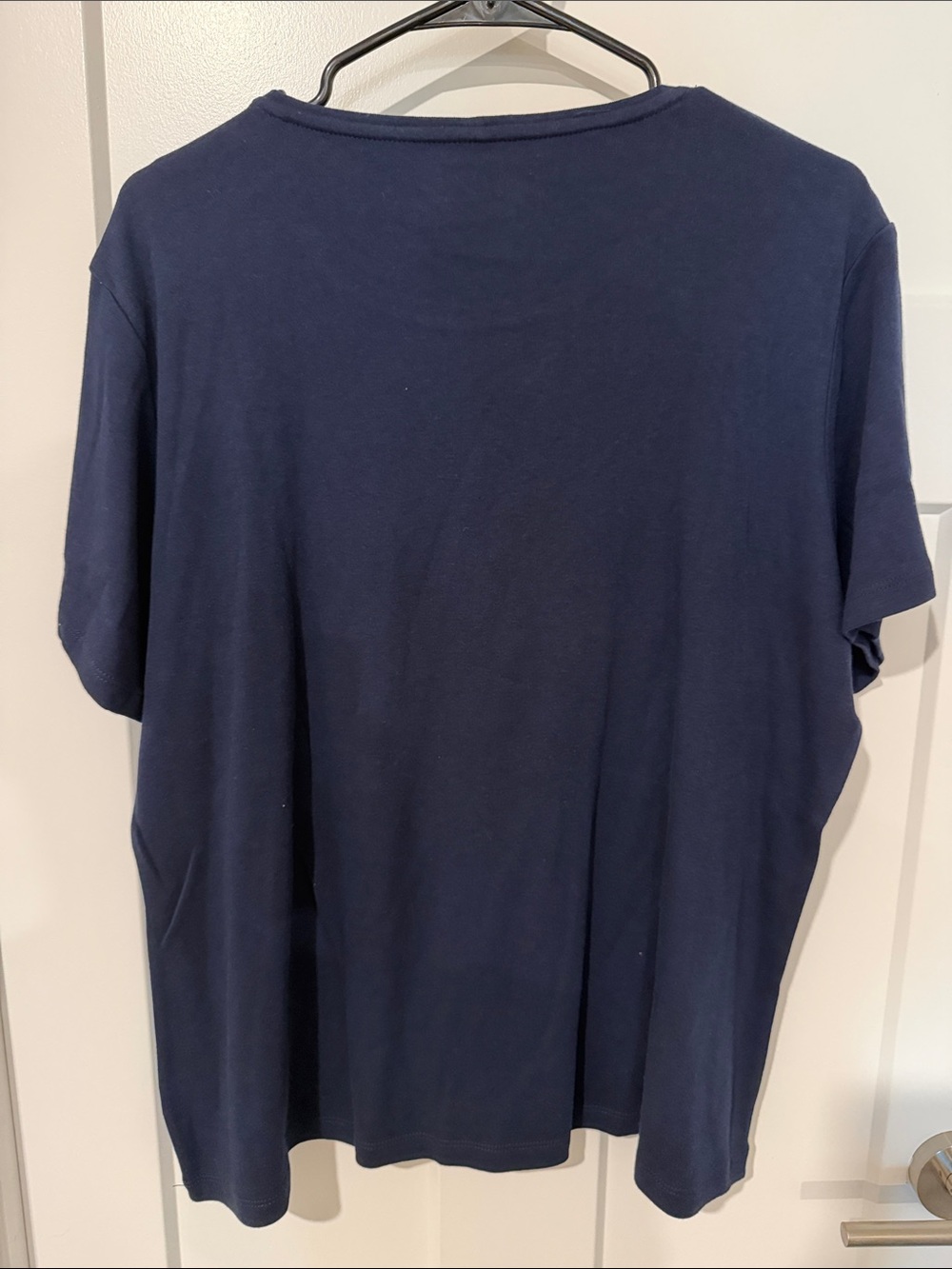 NWT Coldwater Creek Women’s Navy Crewneck Short Sleeve Tee - Picture 4 of 4